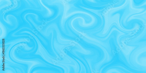 A flowing blue water background features a soft silk texture and smooth liquid waves with a purple curve design for an abstract satin fabric wallpaper backdrop