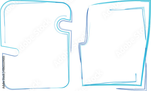 blue creative design colorful abstract text box frames