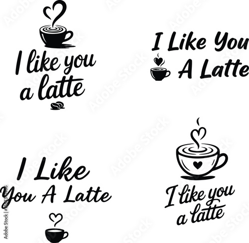 I Like You Very Much Playful Romantic Typography