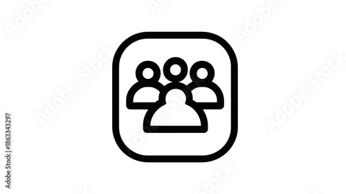 Houseparty app logo icon black