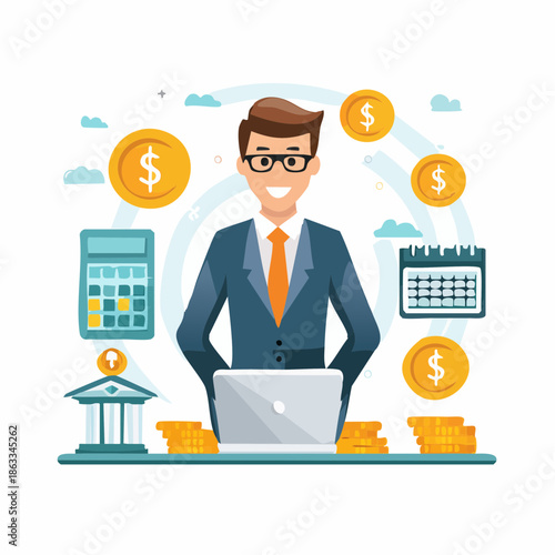 Business and finance vector illustration