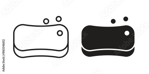 Body Soap icons concept. Vector Line Icon Design. Simple flat style