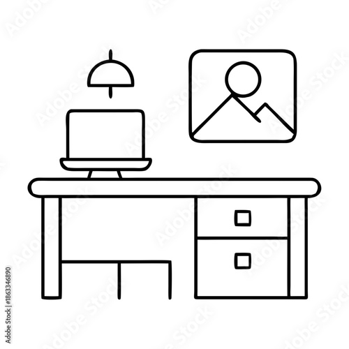 set of furniture icons vector illustration
