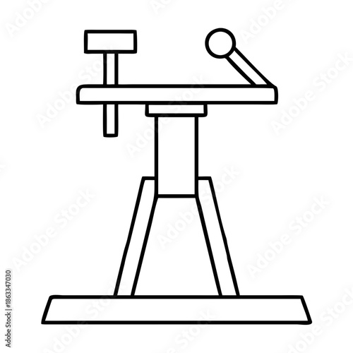 vector illustration of a microscope