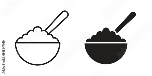 Cereal icons concept. Vector Line Icon Design. Simple flat style