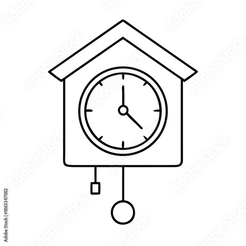 wall clock vector illustration