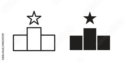 Competition icons concept. Vector Line Icon Design. Simple flat style