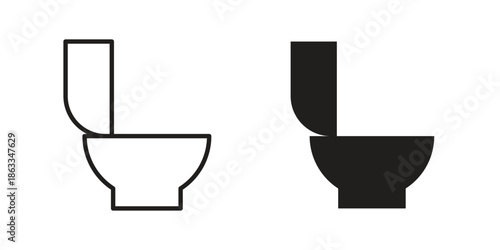 Diarrhea icons concept. Vector Line Icon Design. Simple flat style