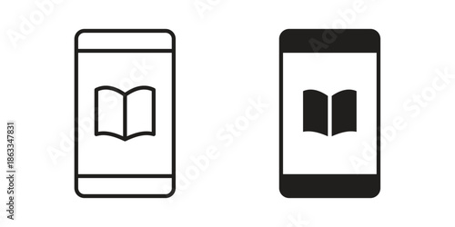Ebook icons concept. Vector Line Icon Design. Simple flat style