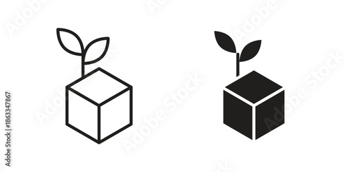 Ecos concept. Vector Line Icon Design. Simple flat styleaging icons concept. Vector Line Icon Design. Simple flat style