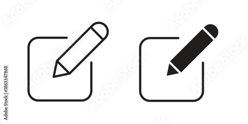 Edit icons concept. Vector Line Icon Design. Simple flat style