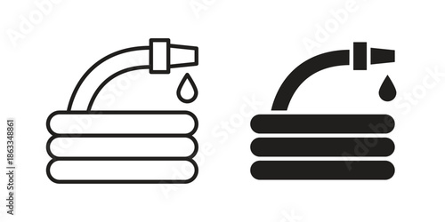 Hose icons concept. Vector Line Icon Design. Simple flat style