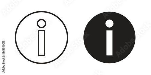 Info icons concept. Vector Line Icon Design. Simple flat style