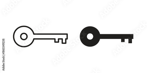 key icons concept. Vector Line Icon Design. Simple flat style