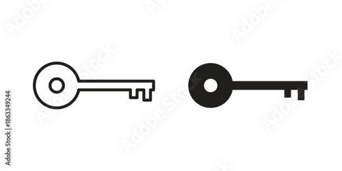 key icons concept. Vector Line Icon Design. Simple flat style