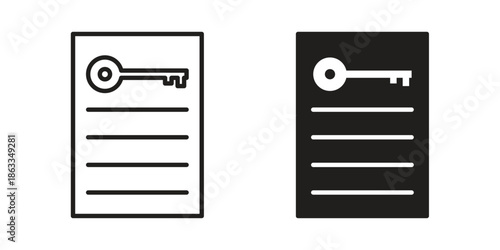 Key takeaway icons concept. Vector Line Icon Design. Simple flat style