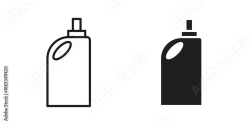 liquid detergent icons concept. Vector Line Icon Design. Simple flat style