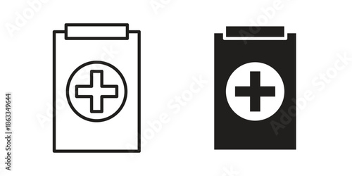 Medical report icons concept. Vector Line Icon Design. Simple flat style