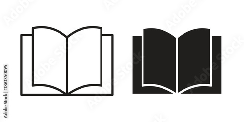 open book icons concept. Vector Line Icon Design. Simple flat style