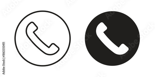Phone call icons concept. Vector Line Icon Design. Simple flat style