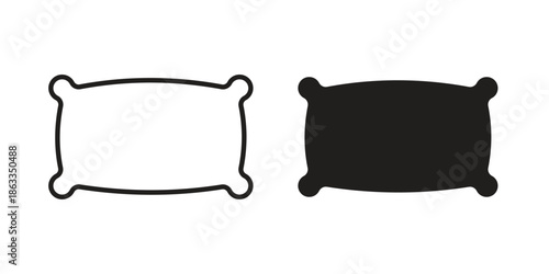 Pillow icons concept. Vector Line Icon Design. Simple flat style