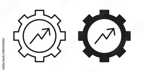 Productivity icons concept. Vector Line Icon Design. Simple flat style
