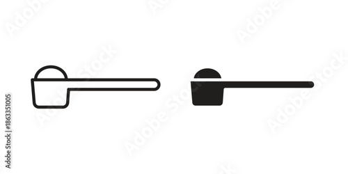 Scoop icons concept. Vector Line Icon Design. Simple flat style
