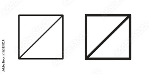 Square Meter icons concept. Vector Line Icon Design. Simple flat style
