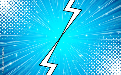 Comic cartoon versus background design.