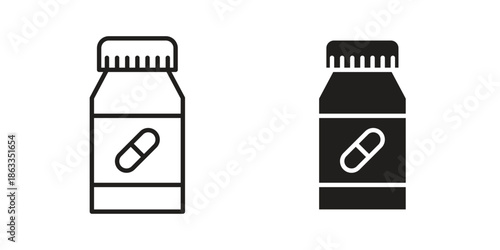 Supplement icons concept. Vector Line Icon Design. Simple flat style