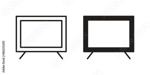 TV icons concept. Vector Line Icon Design. Simple flat style