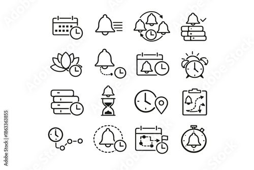 Calm icons delivery batch icon vector mode timing delayed notification minimalist cue