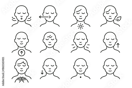 Reset icon cue free relaxed breath calm vector morning centered slow