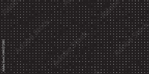 Grid spotted pattern. Abstract grunge halftone lined texture. Distressed uneven grunge background. Abstract vector illustration. Overlay to create interesting effect and depth. Isolated on white. 