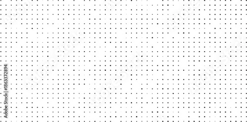 Grid spotted pattern. Abstract grunge halftone lined texture. Distressed uneven grunge background. Abstract vector illustration. Overlay to create interesting effect and depth. Isolated on white. 