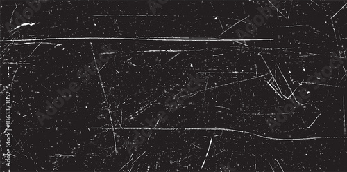 Scratched Grunge Urban Background Texture Vector. Dust Overlay Distress Grainy Grungy Effect. Distressed Backdrop Vector Illustration. Isolated Black on White Background. EPS 10.