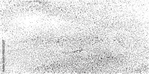 Abstract vector noise. Small particles of debris and dust. Distressed uneven background. Grunge with fine grains isolated on white background. Vector illustration. EPS10.