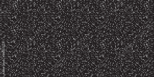 Grid spotted pattern. Abstract grunge halftone lined texture. Distressed uneven grunge background. Abstract vector illustration. Overlay to create interesting effect and depth. Isolated on white. 