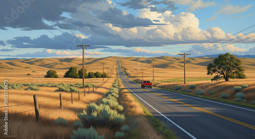 Grasslands and Road