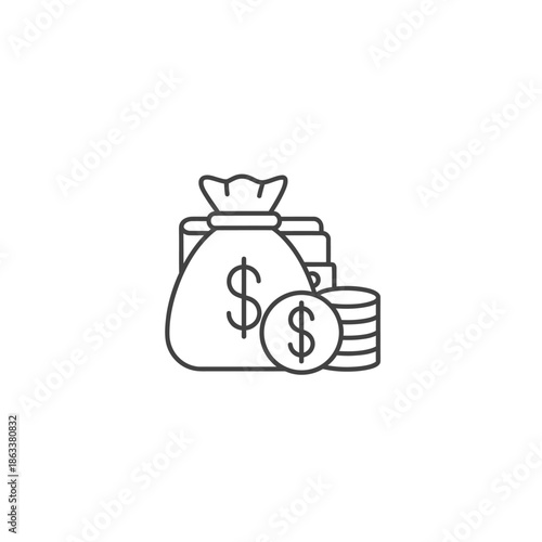 Financial Growth and Wealth Accumulation Business Concept Illustration