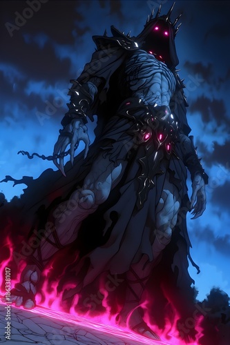 anime portrait of evil sorcerer