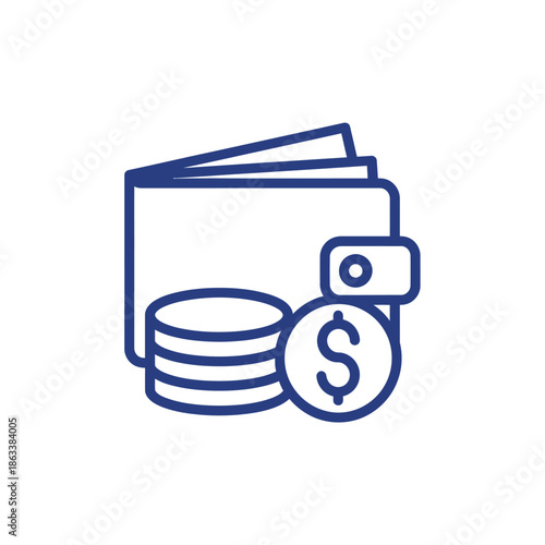 Financial Investment and Money Management Concept Illustration for Business Use