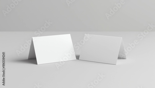 Mock up menu frame on table. 3D