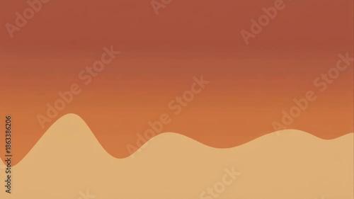 soft sand colored gradients flatten into a long waveform strip