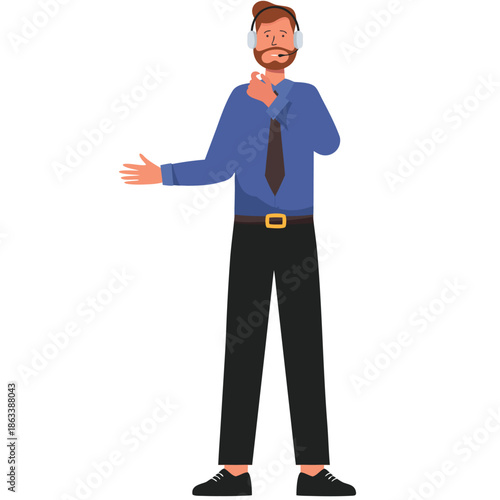 business man with thumb up