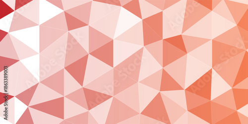 Abstract Geometric Triangles in Warm Red Tones: Low-Poly Polygon Background for Design and Marketing