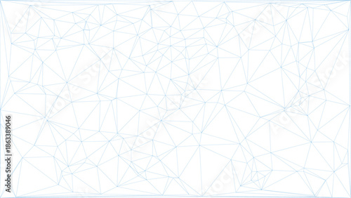 Abstract Polygonal Network Background With Thin Blue Lines And Geometric Connections Vector Illustration
