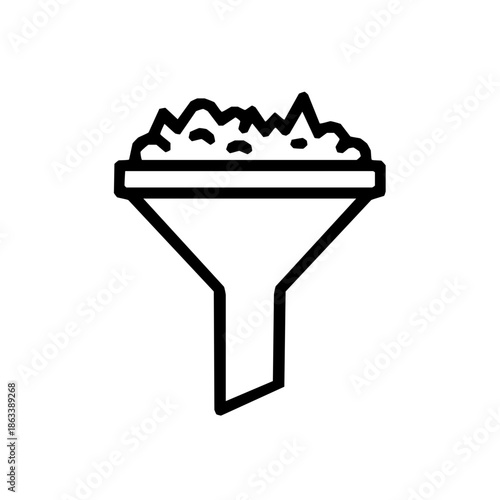 AI bias mitigation fairness training outline icon (vector)