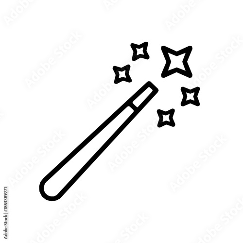 Generative AI workflow content creation icon (vector)