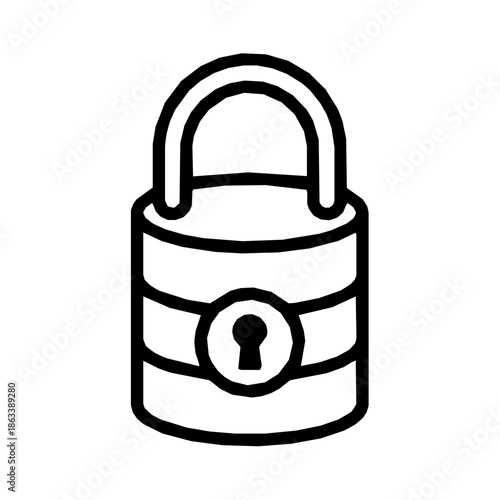 AI data privacy protection employee training icon (vector)